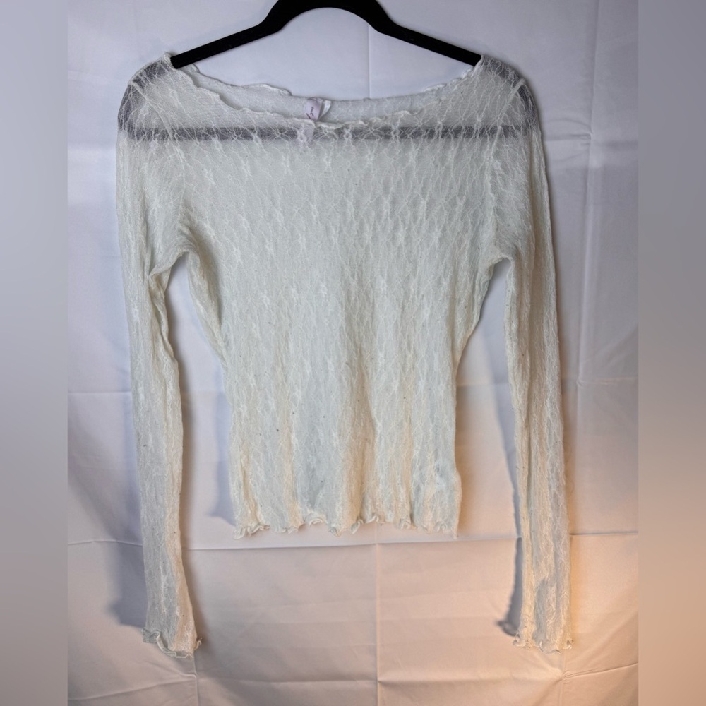 Out From Under Libby Sheer Long Sleeve Lace Top - Picture 2 of 11